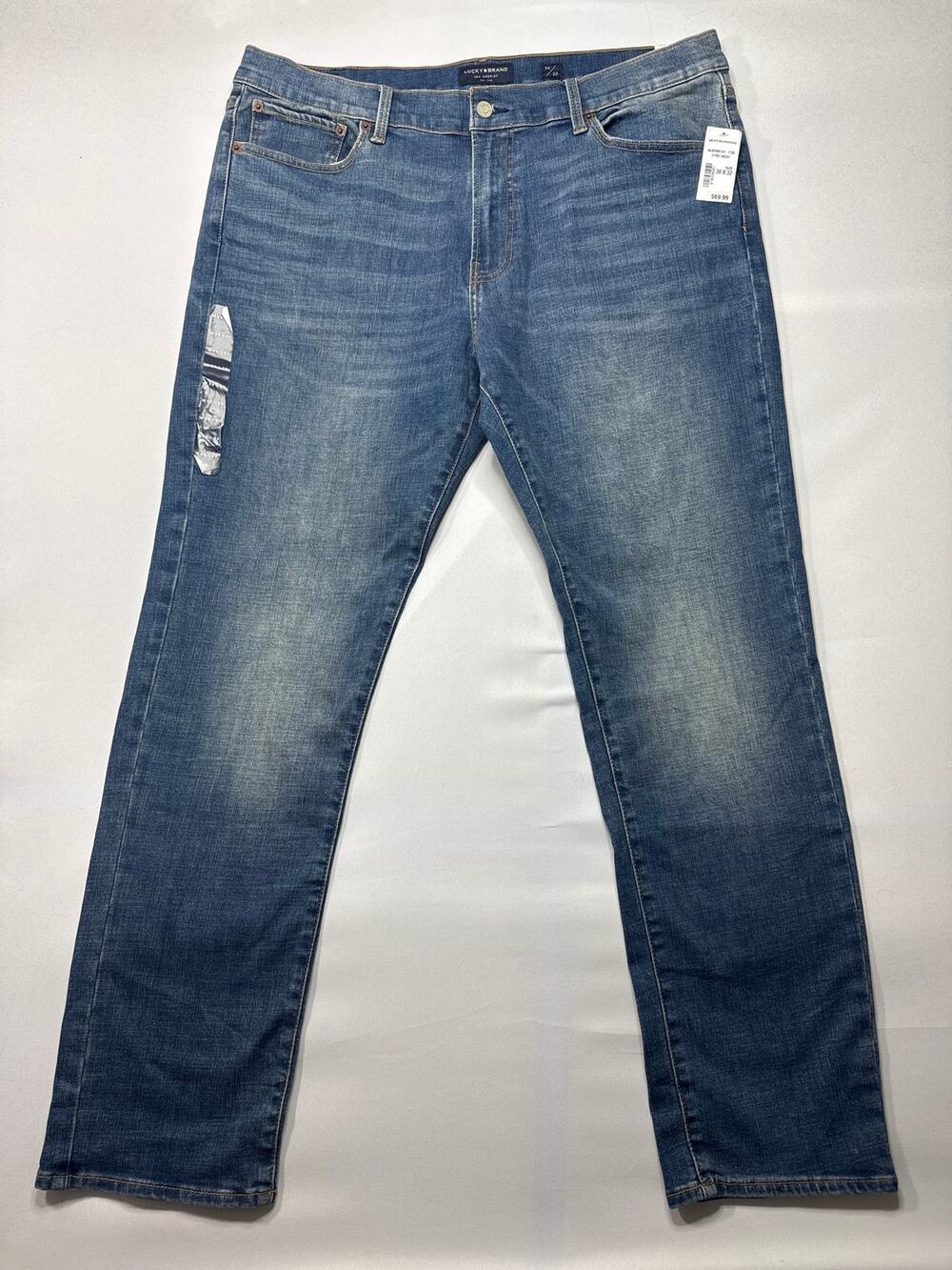 NWT Lucky Brand Men's 410 Athletic Slim Fit Blue Jeans - Size 38x32 (39x31.5)